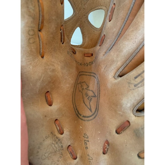 Vintage ALL PRO Baseball Glove Pee Wee PW 77-100 Leather EZ-Catch RHT Glove - Picture 6 of 10